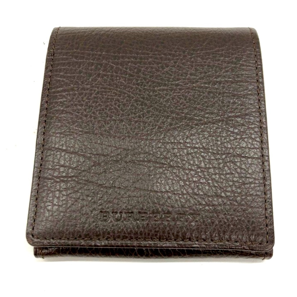 BURBERRY LEATHER WALLET - EUC - VINTAGE